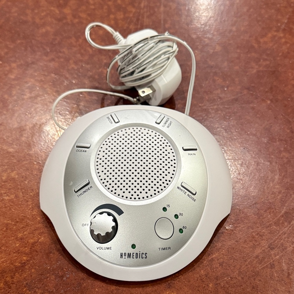 Homedics White and Silver Relaxation Sound Machine